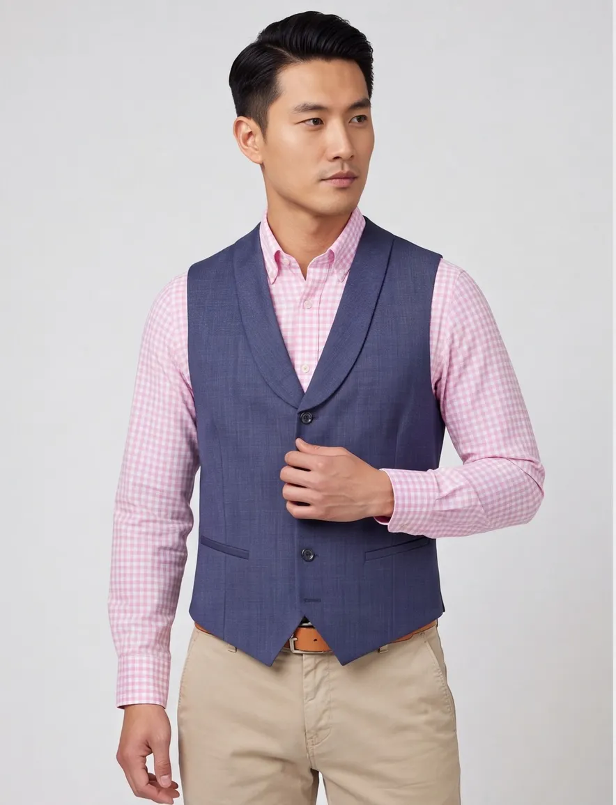 gilet donkerblauw Carl Gross