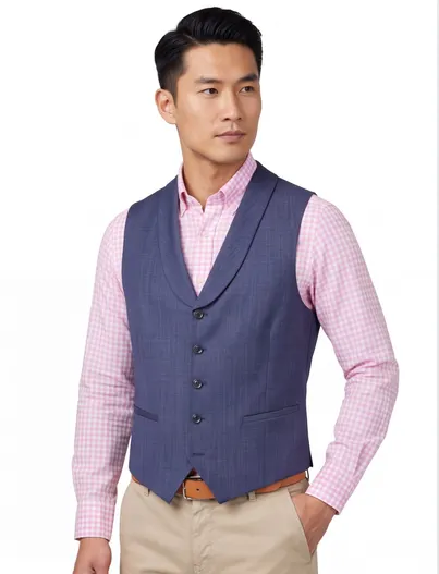 Carl Gross Carl Gross gilet donkerblauw