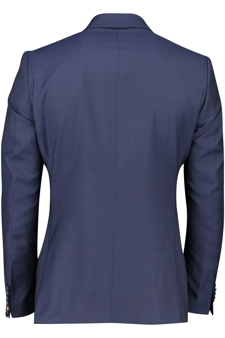 Club of Gents colbert mix & match blauw effen wol slim fit