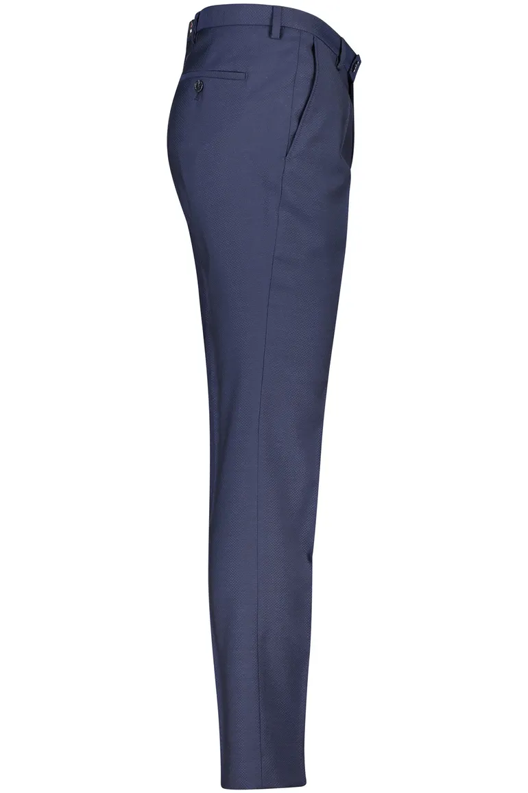 Club of Gents pantalon mix en match donkerblauw effen slim fit