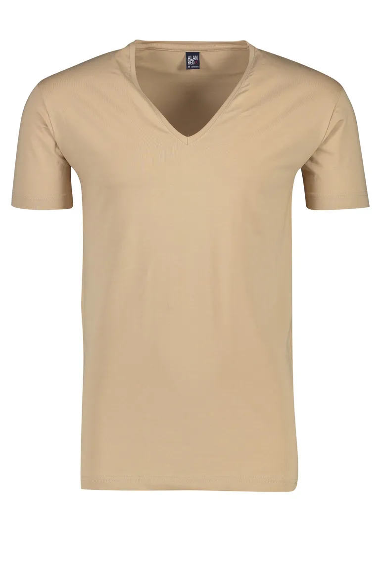 Beige t-shirt 2-pack Alan Red invisible