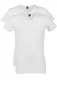 Alan Red T-shirt effen katoen stretch wit 2-pack