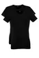 Alan Red t-shirt zwart effen katoen 2-pack