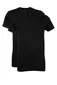 Alan Red Virgina t-shirt zwart effen katoen 2-pack