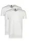 Alan Red Vermont t-shirt 2-pack wit effen katoen