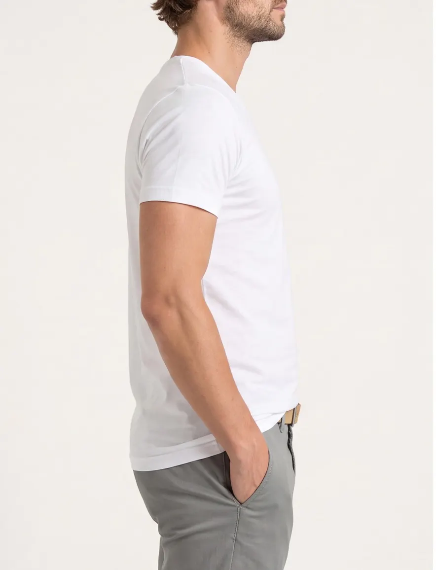 Alan Red Vermont t-shirt 2-pack wit effen katoen