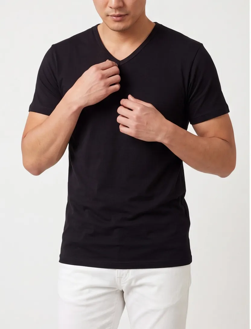 Alan Red t-shirt zwart 2 pack