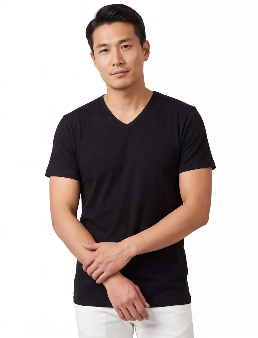 Alan Red t-shirt zwart 2 pack
