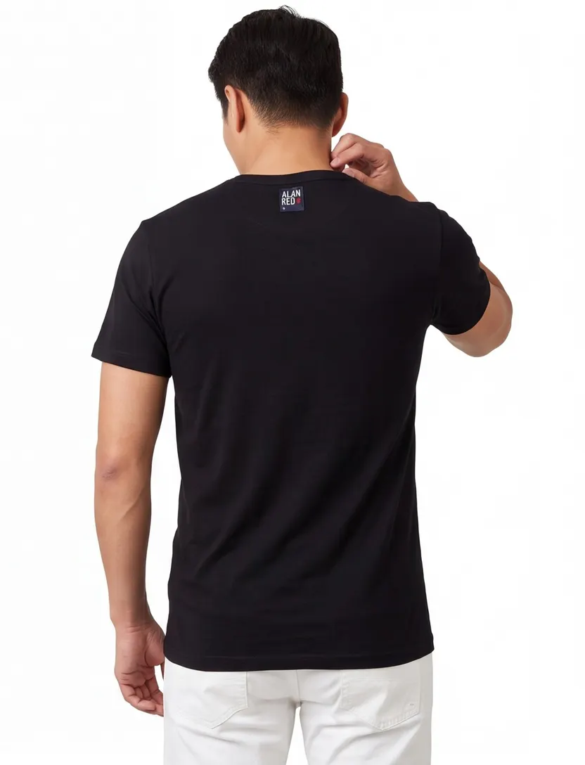Alan Red t-shirt zwart 2 pack