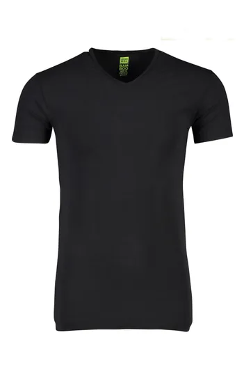 Alan Red Alan Red Baltimore T-shirt zwart effen bamboe