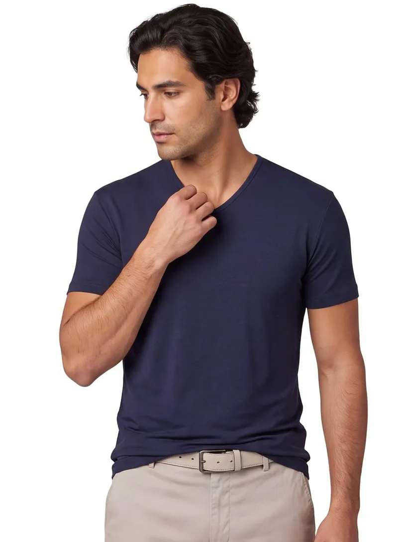 Alan Red Baltimore t-shirt bamboe donkerblauw