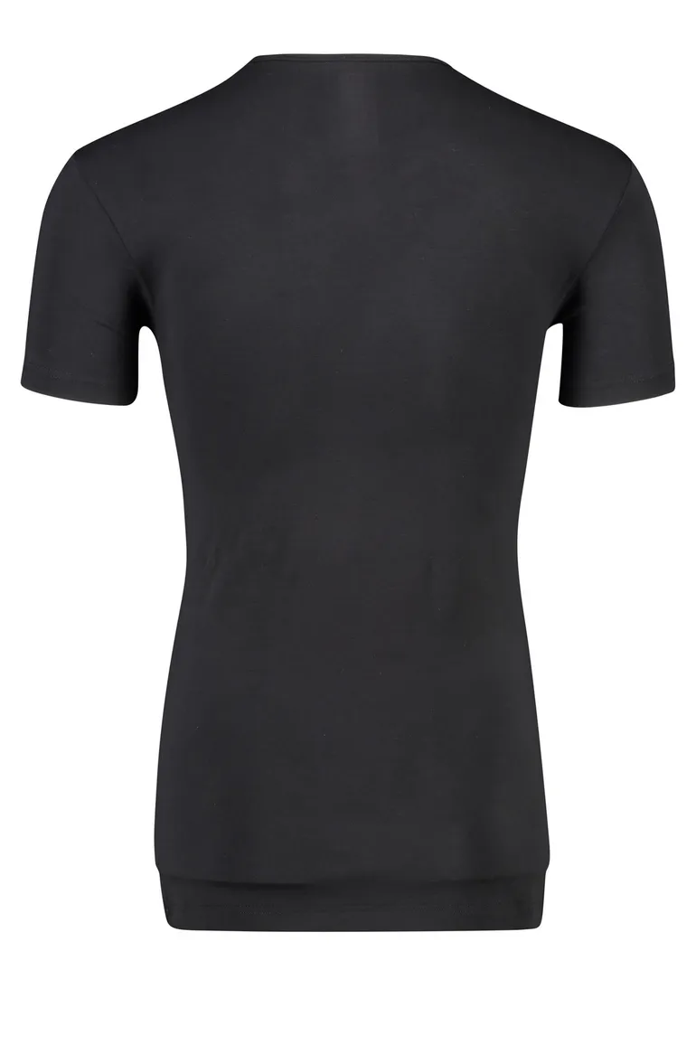 Alan Red Bilbao t-shirt zwart effen katoen
