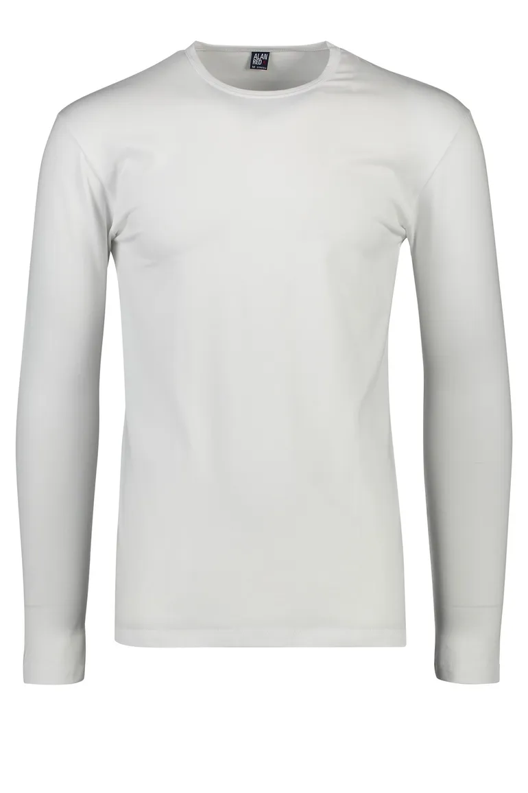 Alan Red Olbia t-shirt wit effen katoen