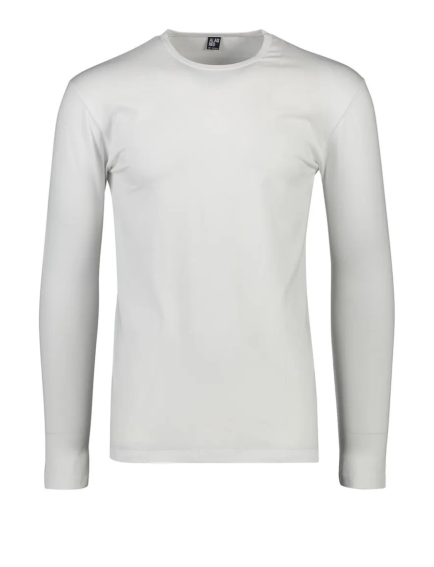 t-shirt Alan Red effen katoen wit