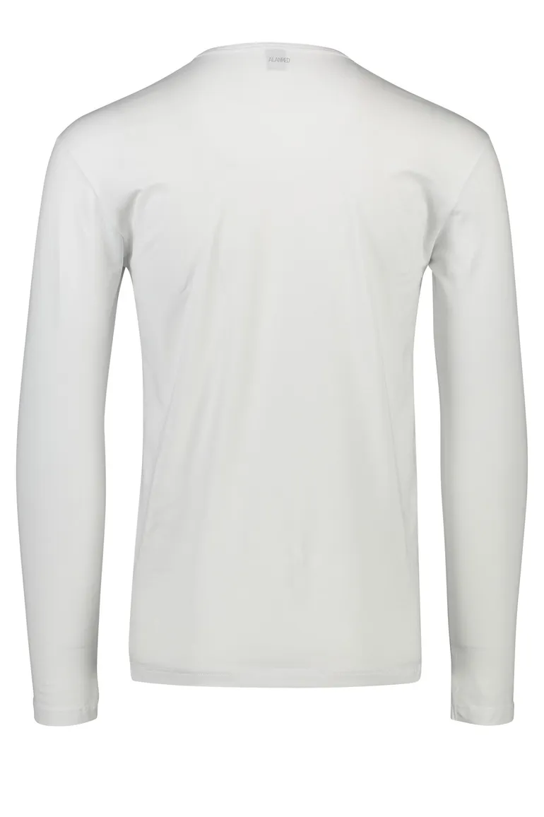 Alan Red Olbia t-shirt wit effen katoen