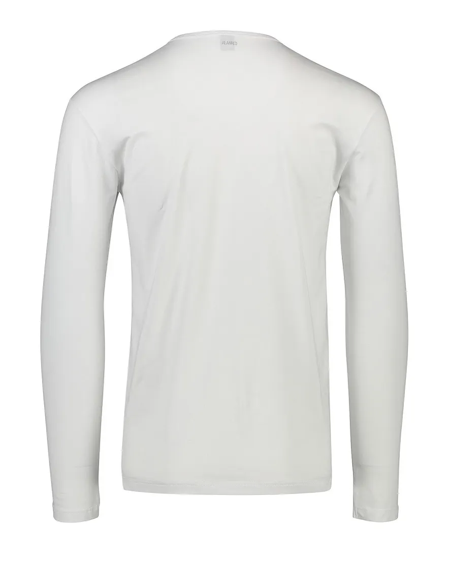 t-shirt Alan Red effen katoen wit