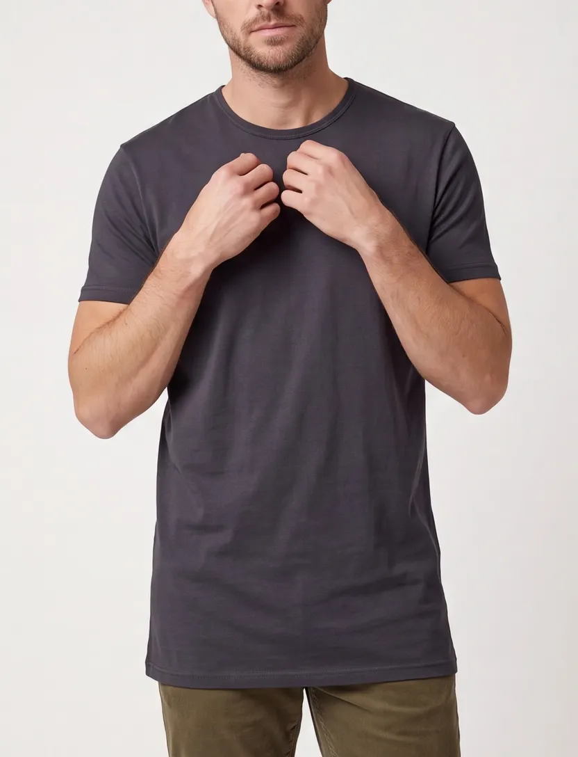 Alan Red Derby T-shirt 2-pack extra lang