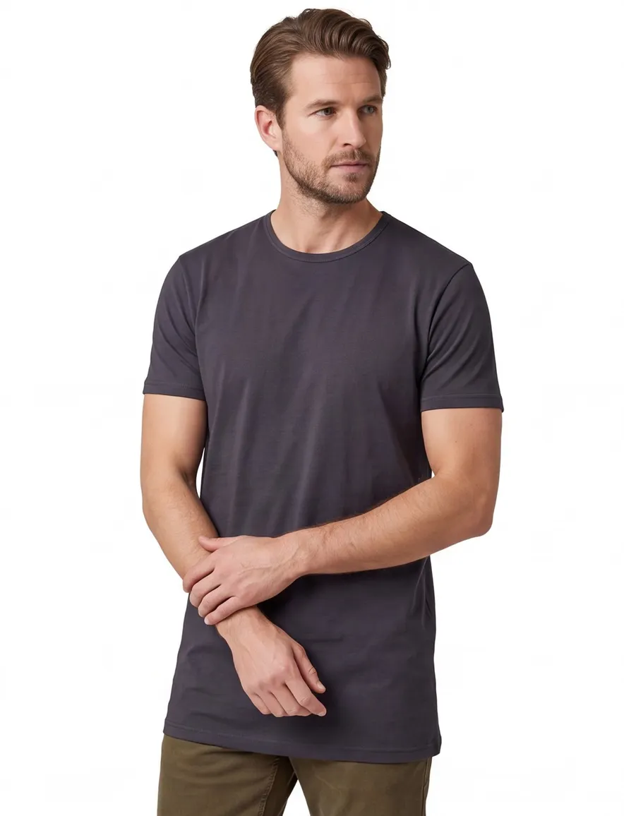 Alan Red T-shirt 2-pack derby extra lang