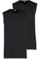 Alan Red tanktop aanbieding zwart effen two pack