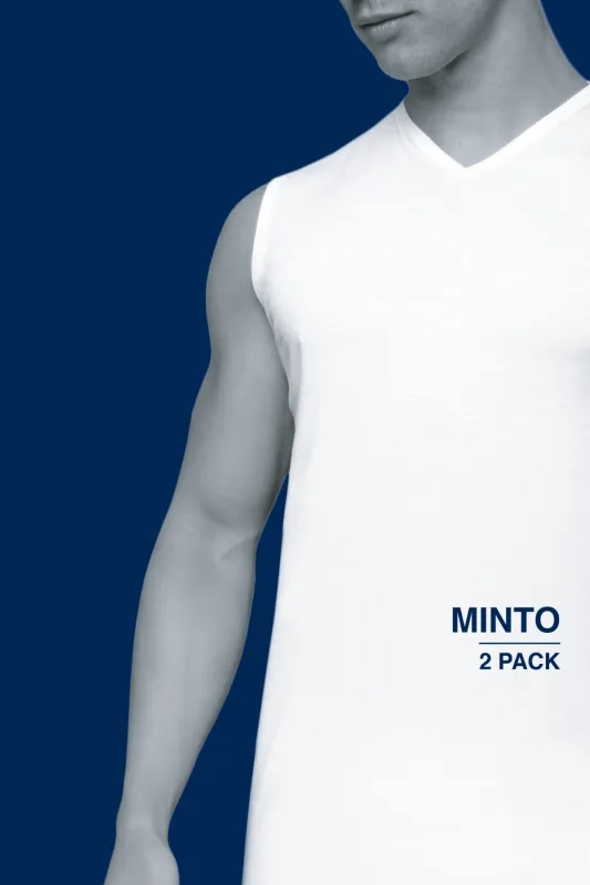 Alan Red tanktop aanbieding zwart effen two pack