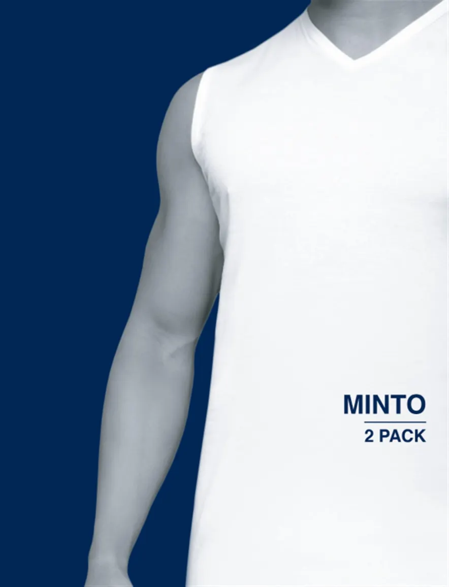Alan Red tanktop Alan Red t-shirts aanbieding zwart effen katoen Alan Red Minto tanktop zwart