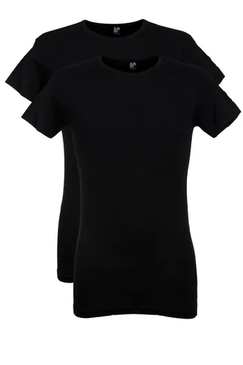 Alan Red t-shirt Alan Red effen katoen zwart