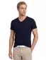 t-shirt Alan Red effen katoen donkerblauw