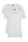 Alan Red t-shirt effen katoen wit Nov 2-pack