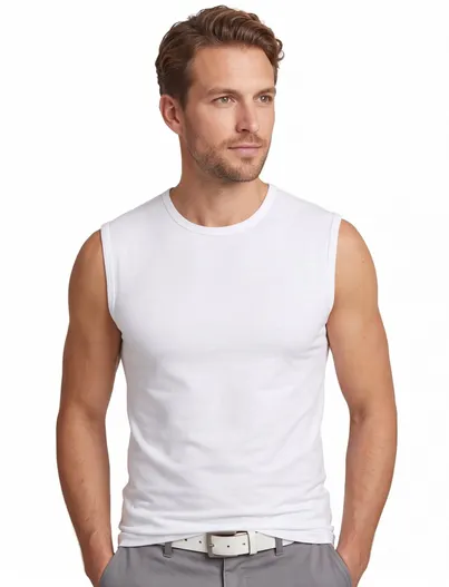 Alan Red t-shirt Alan Red effen katoen wit