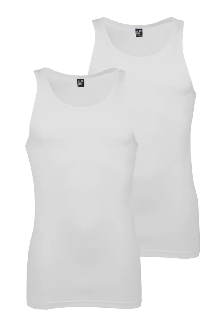 singlet Alan Red Alan Red t-shirts aanbieding effen katoen wit