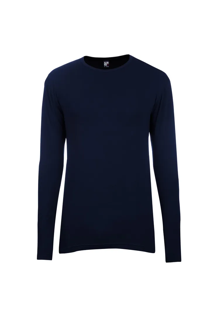 Alan Red t-shirt effen donkerblauw Olbia