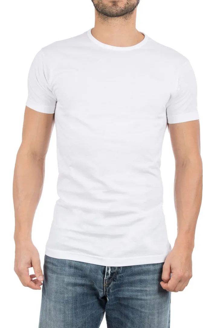 Alan Red t-shirt effen katoen wit Derby 5-pack
