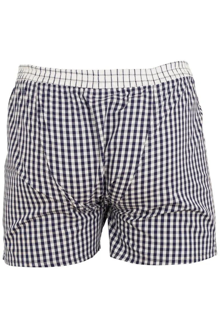 Mc Alson boxershort ruit wit navy