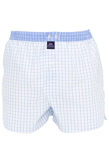 Mc Alson Mc Alson boxershort ruit wit blauw
