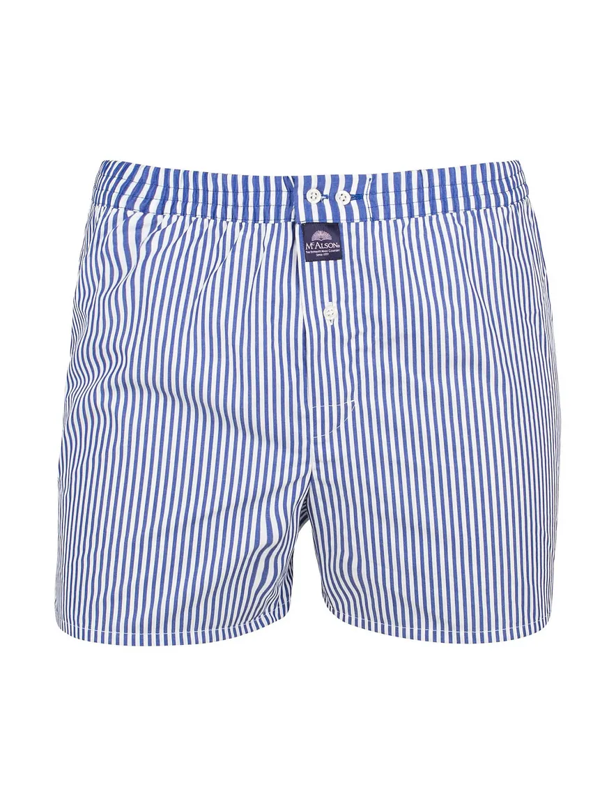 McAlson boxershort blauw gestreept