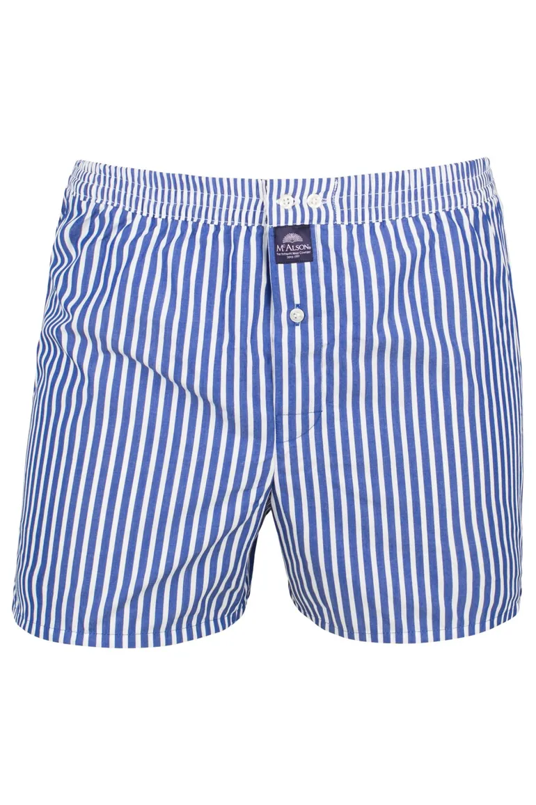 McAlson boxershort blauw gestreept