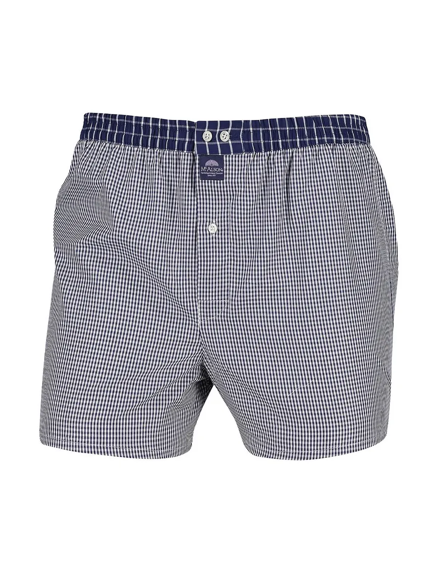 McAlson boxershort donkerblauw geruit