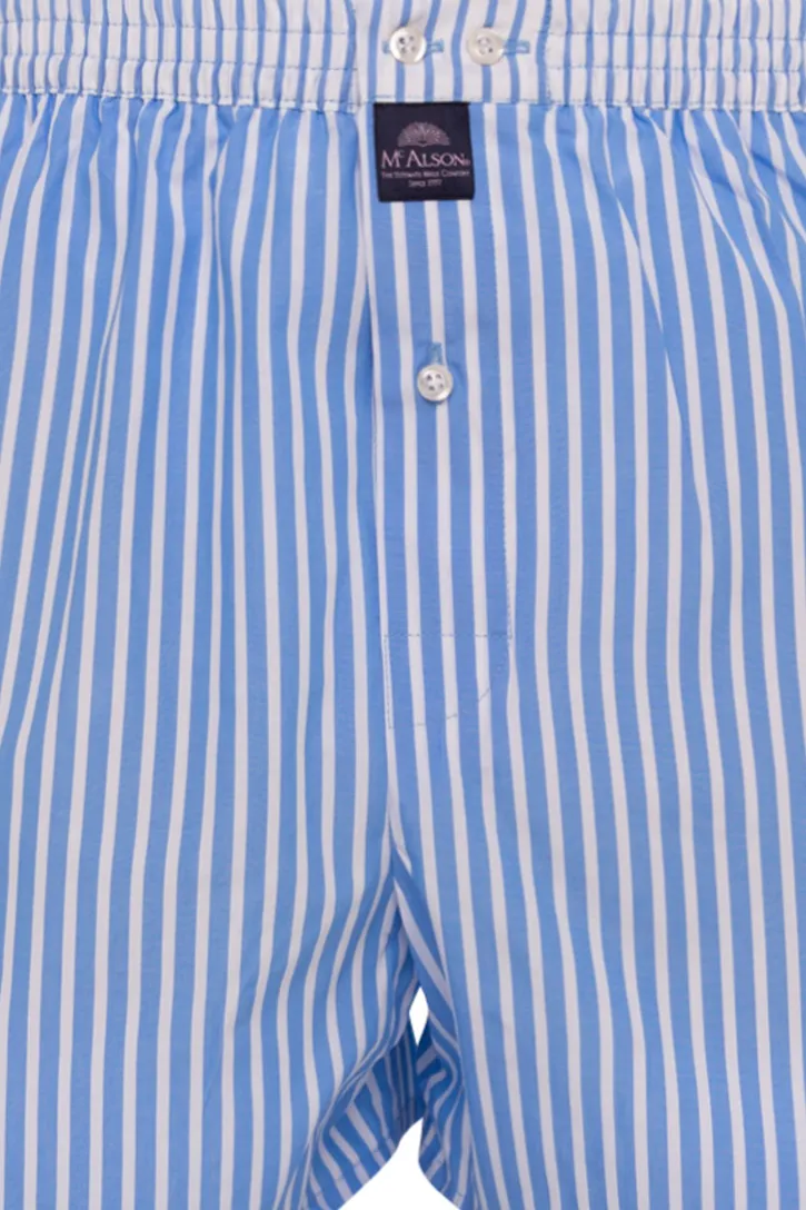 McAlson boxershort lichtblauw gestreept
