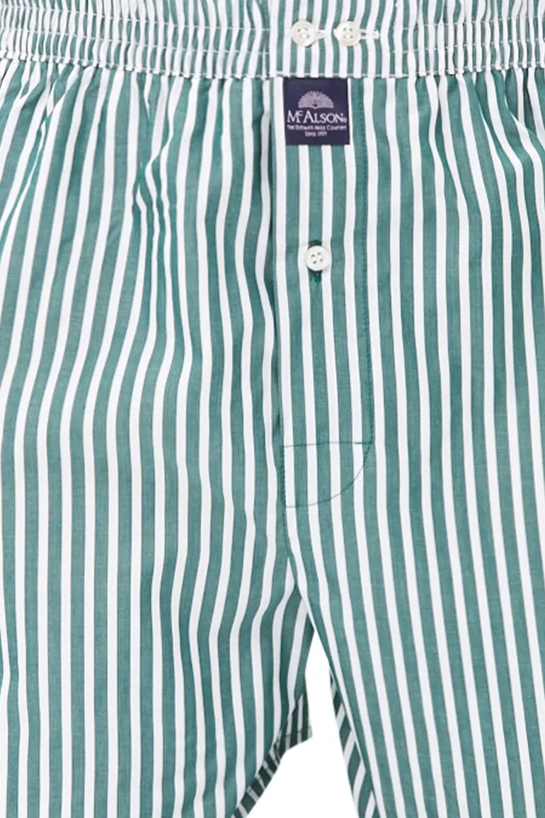 Mc Alson boxershort groen gestreept