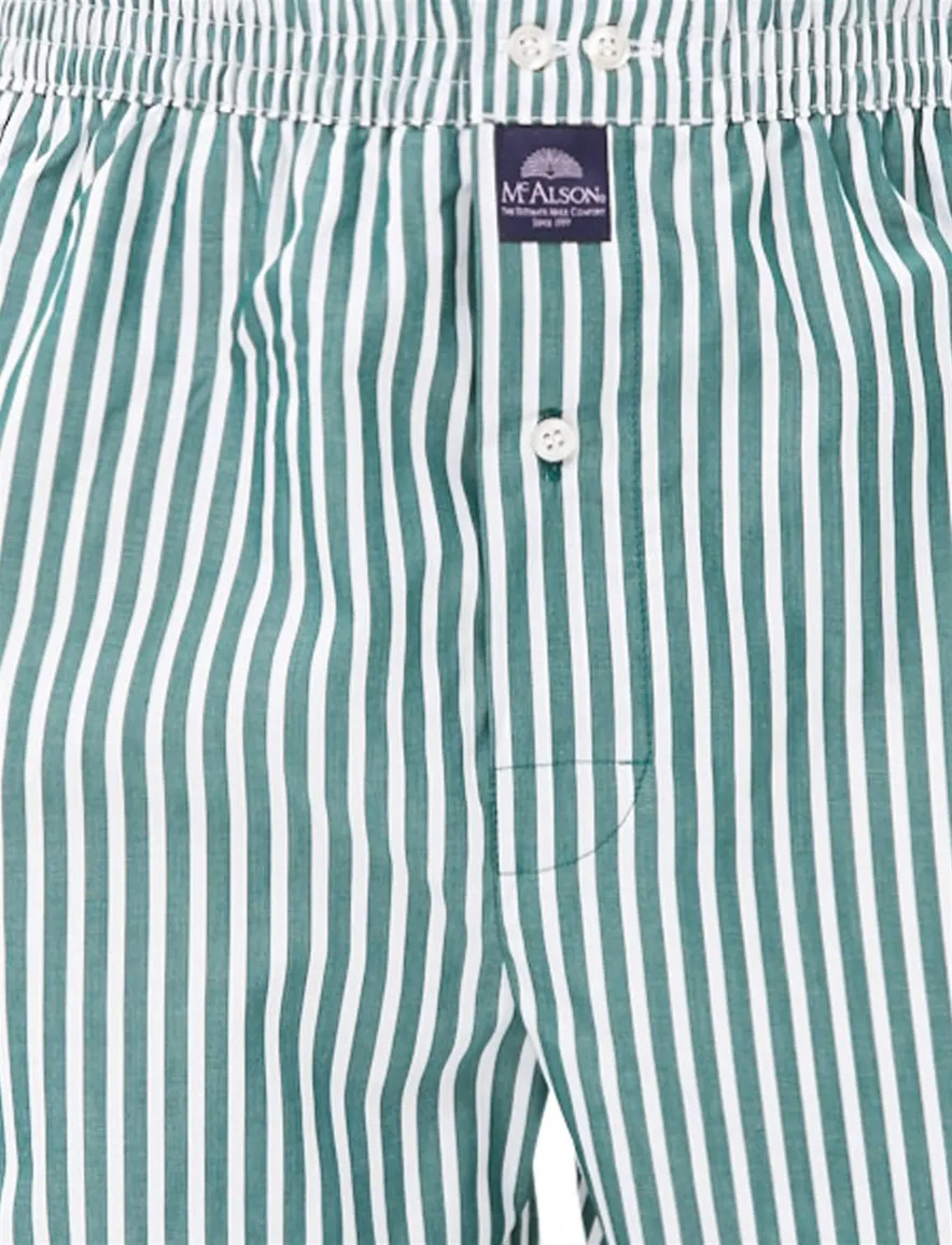 Mc Alson boxershort groen gestreept