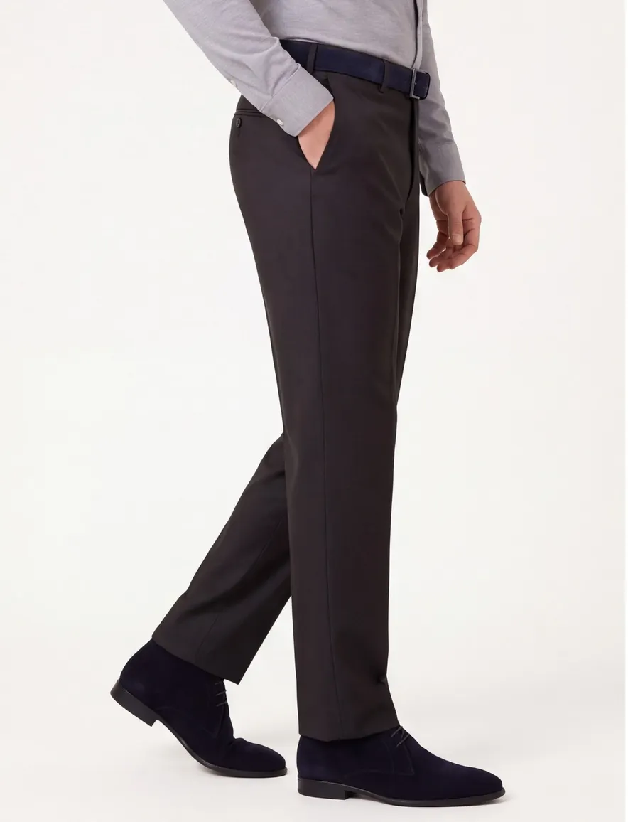 Dressler wollen pantalon zwart