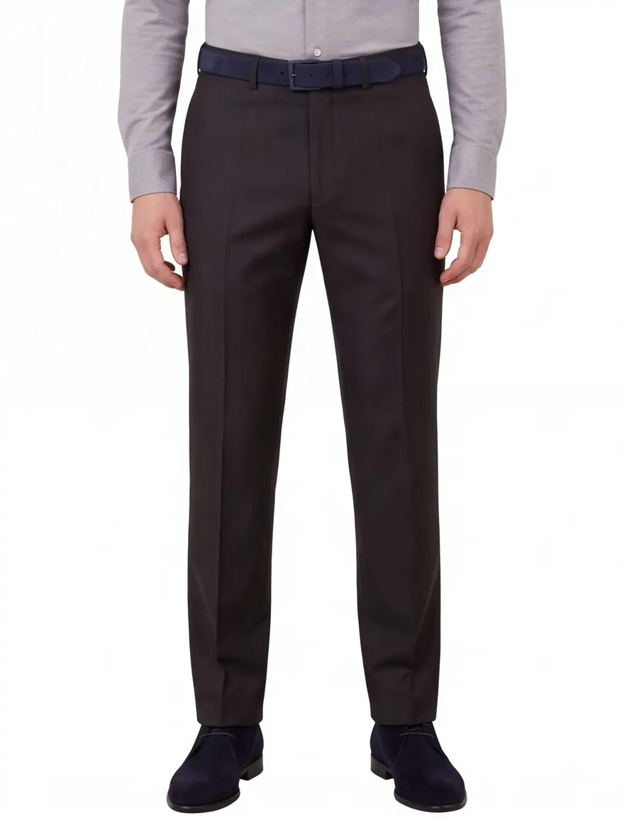Dressler wollen pantalon zwart