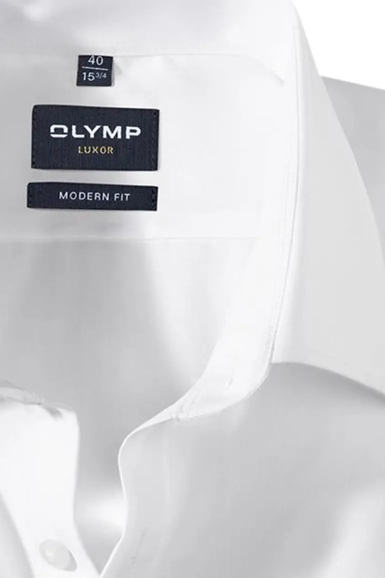 Olymp overhemd mouwlengte 7 wit effen katoen