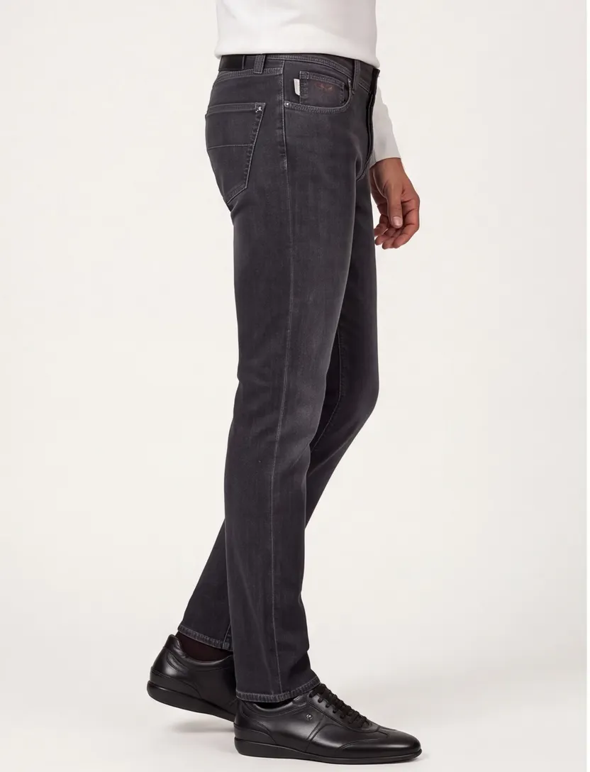 Tramarossa jeans Leonardo 6 moons zwart 5-pocket