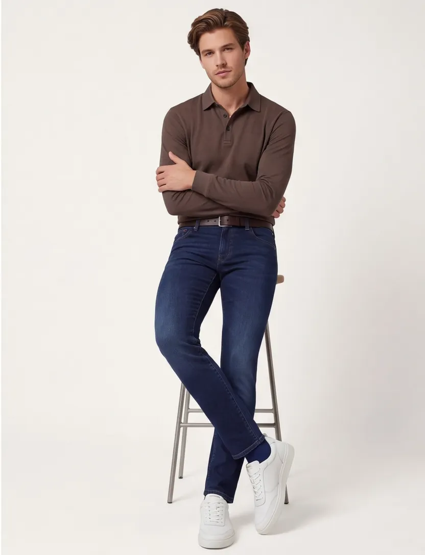 Tramarossa jeans Leonardo Slim donkerblauw