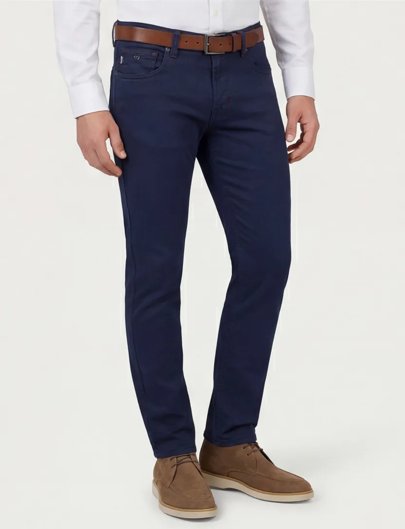 Michelangelo Tramarossa broek donkerblauw