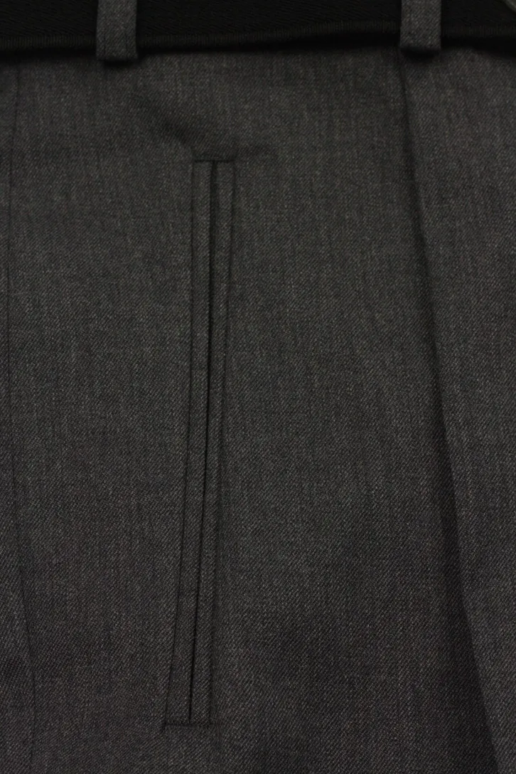 m.e.n.s. pantalon Paris-U middengrijs wol bandploo