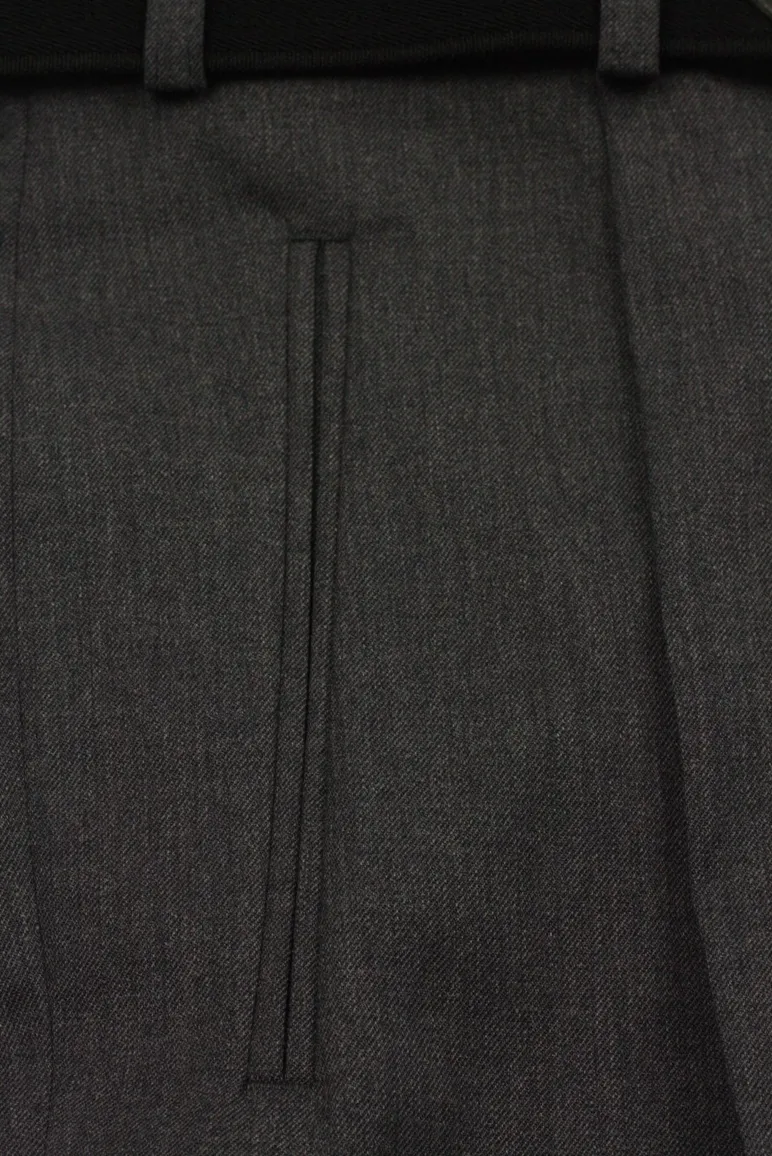 m.e.n.s. pantalon Paris-U middengrijs wol bandploo