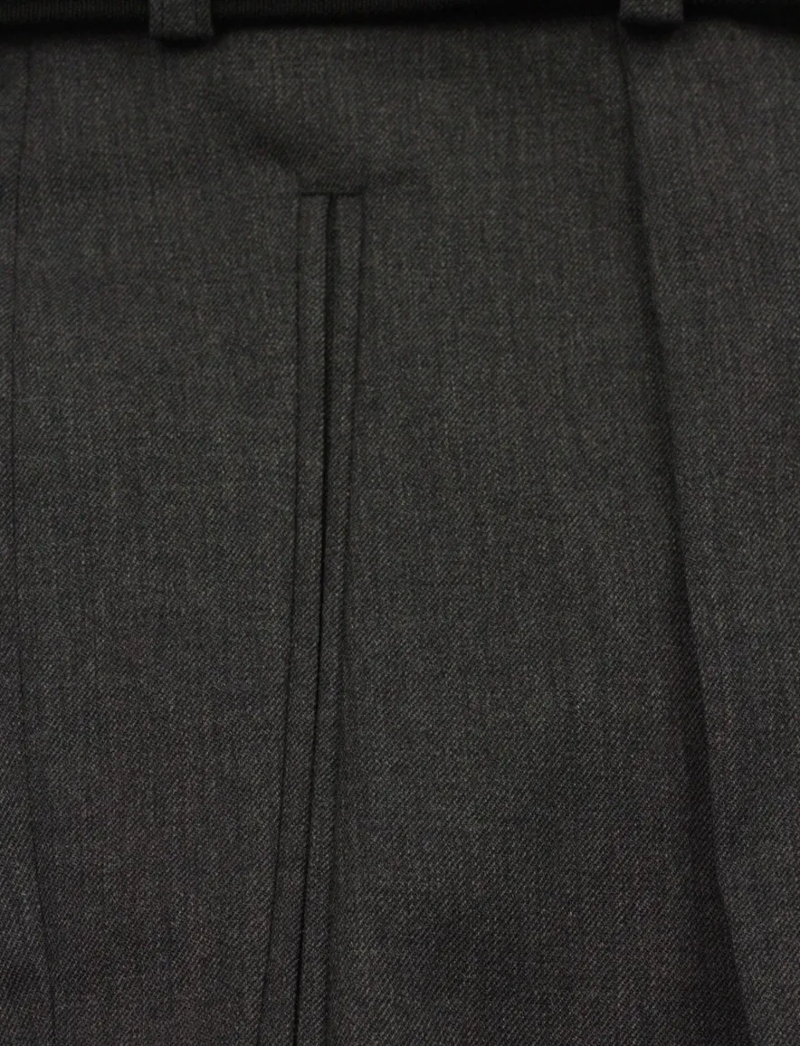 m.e.n.s. pantalon Paris-U middengrijs wol bandploo