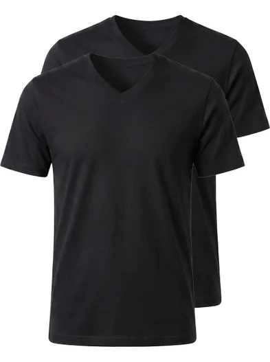 Ragman Ragman t-shirt effen katoen zwart